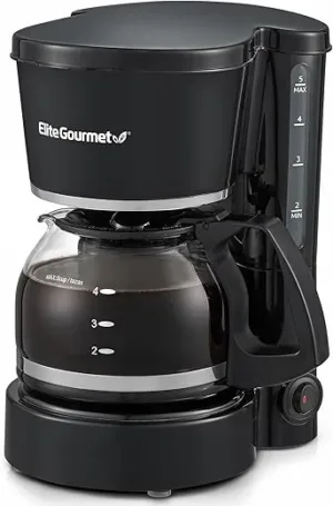 Elite Gourmet 5-Cup Brew Coffee Maker